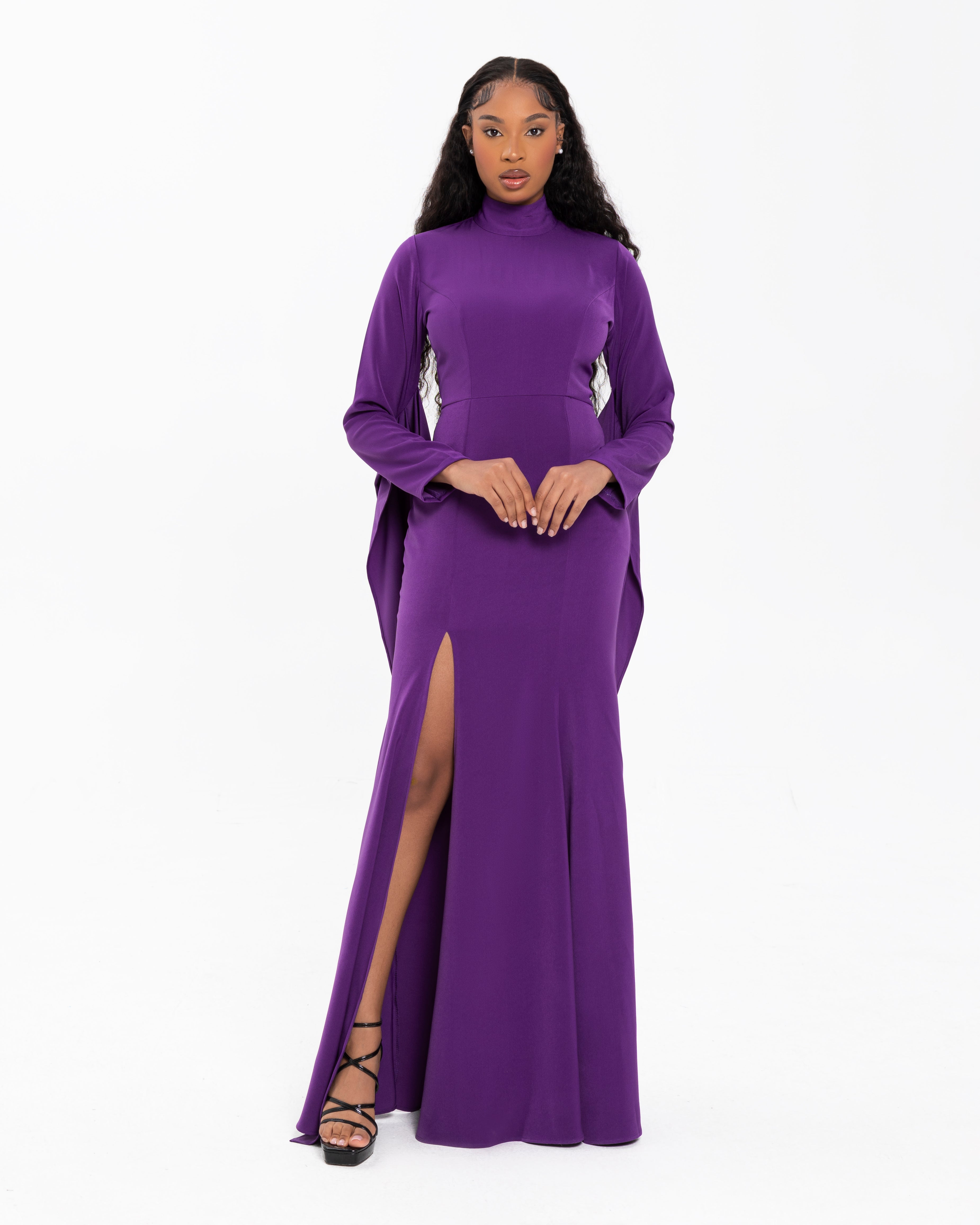 High Neck Mermaid Maxi Dress